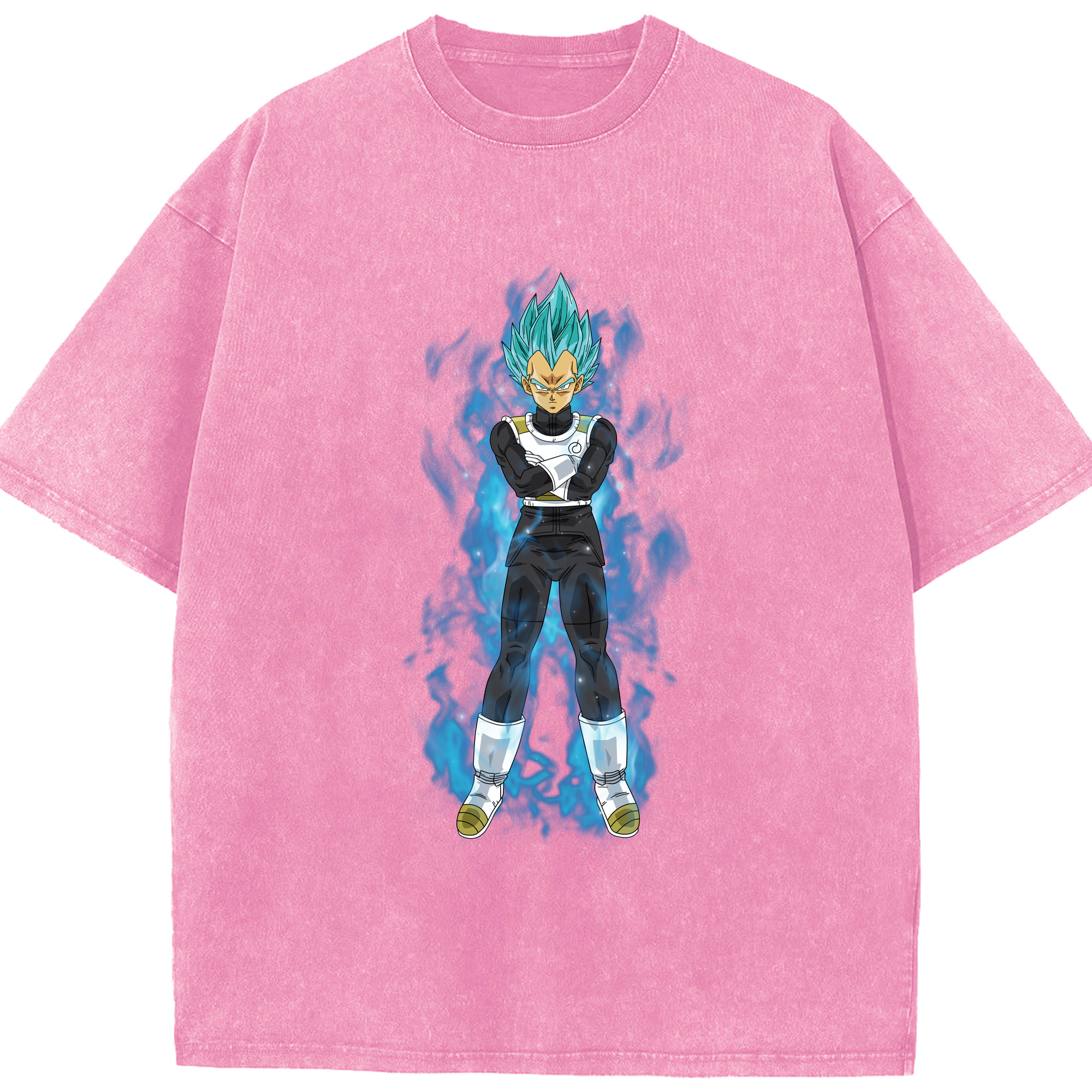 （画像用） ドラゴンボール ベジータ四世（Bejīta Yonsei）DRAGON BALL Vegeta IV 綿100% ヴィンテージ風 半袖Tシャツ（フロントプリント）